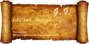 Göbel Ibolya névjegykártya